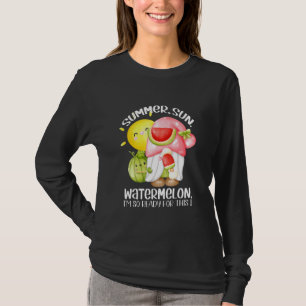 T-shirt Bonjour Vacances été Tee Summer Sun Watermelon