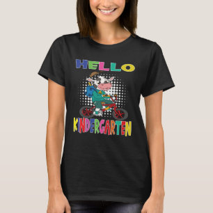 T-shirt Bonjour vache de maternelle faisant du vélo