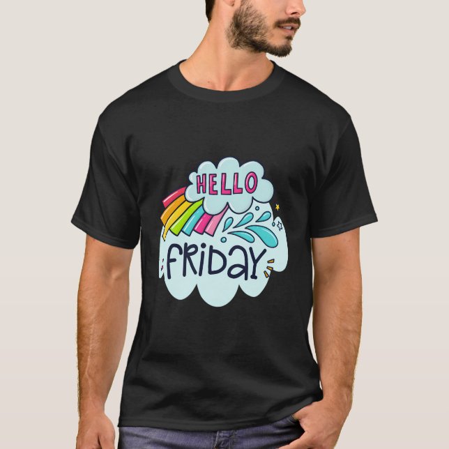 T-shirt Bonjour vendredi (Devant)