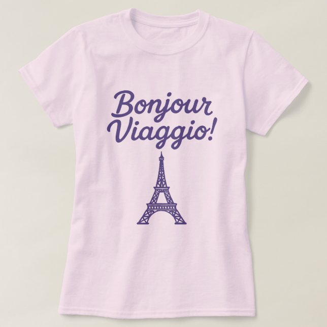 T-shirt Bonjour Viaggio ! (Design devant)