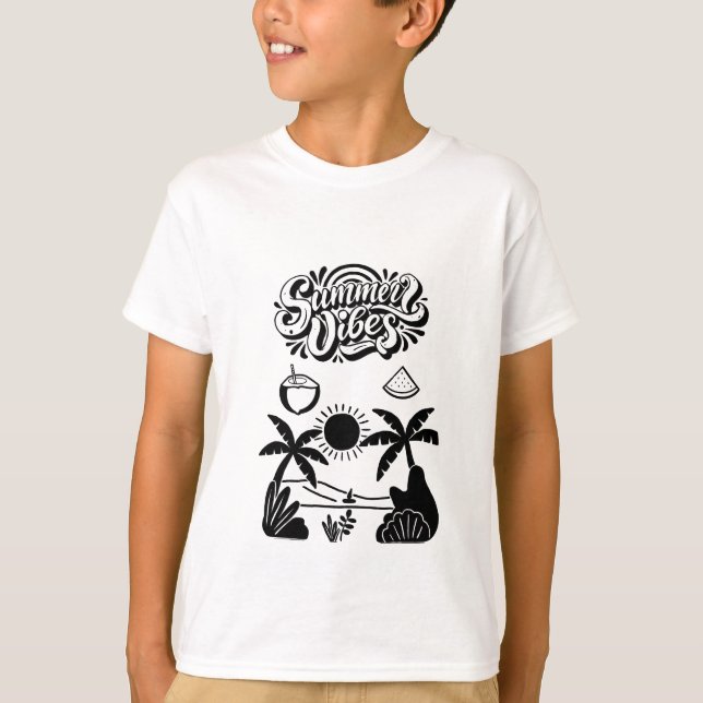 T-shirt  Bonjour vibrant été   (Devant)