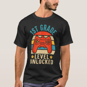 T-shirt Bonjour Vidéo de niveau 1re année débloquée Retour