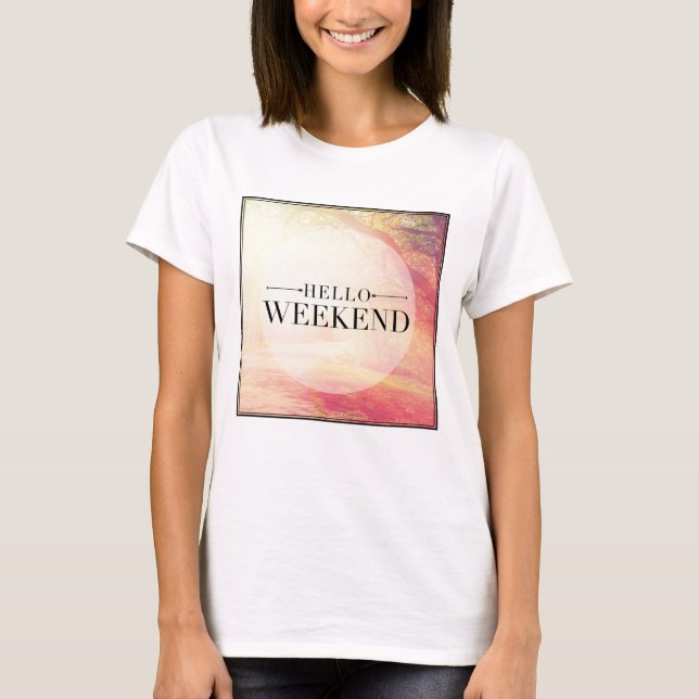 T-shirt Bonjour Week-end 5 (Devant)