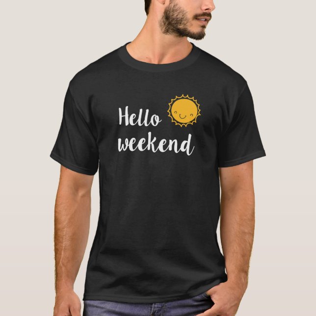 T-shirt Bonjour Weekend (Devant)