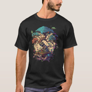 T-shirt Bonkei arbre miniature sur Bonsai Tree japonais