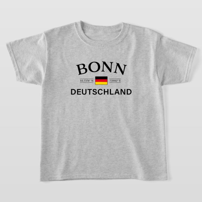 T-shirt Bonn Deutschland coordonne les enfants allemands (Poser)