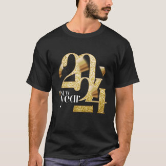 T-shirt Bonne 2024 Nouvel An Eve Py Fournitures 2024 Happy