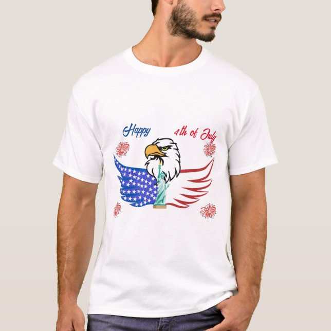 T-shirt Bonne 4 juillet (Devant)