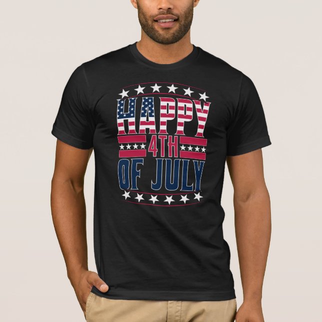 T-shirt Bonne 4 juillet-69413 (Devant)