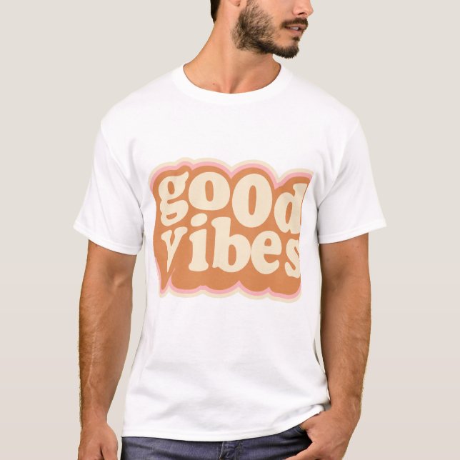 T-shirt Bonne ambiance rétro. (Devant)