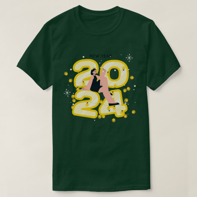 T-shirt Bonne année 2024 (Design devant)
