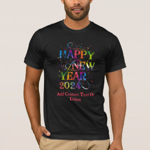 T-shirt Bonne année 2024 Colorful Nouvel An Réveillon