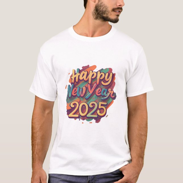 T-shirt Bonne année 2025 (Devant)