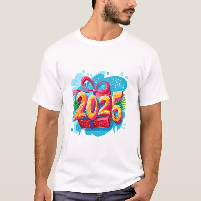 T-shirt Bonne année 2025 (Devant)