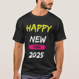 T-shirt Bonne année 2025 - Design audacieux et coloré