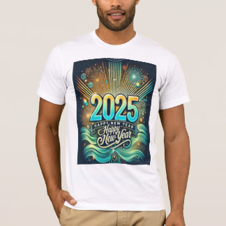 T-shirt Bonne année 2025 Design moderne et élégant pour 20