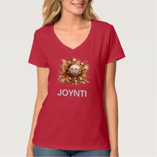 T-shirt Bonne année 2025 femmes v-neck