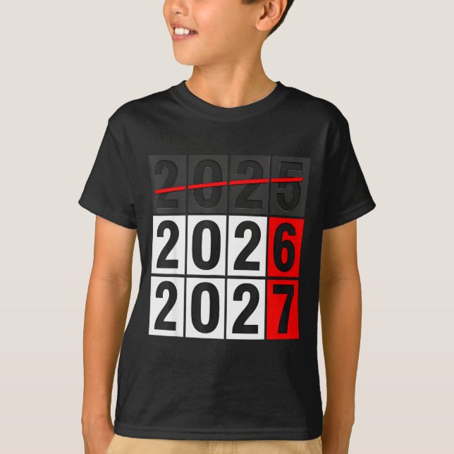 T-shirt Bonne année 2026 à venir bientôt 2027 67 Mème Six  (Devant)