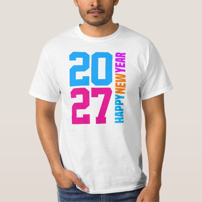 T-shirt Bonne année 2027 (Devant)