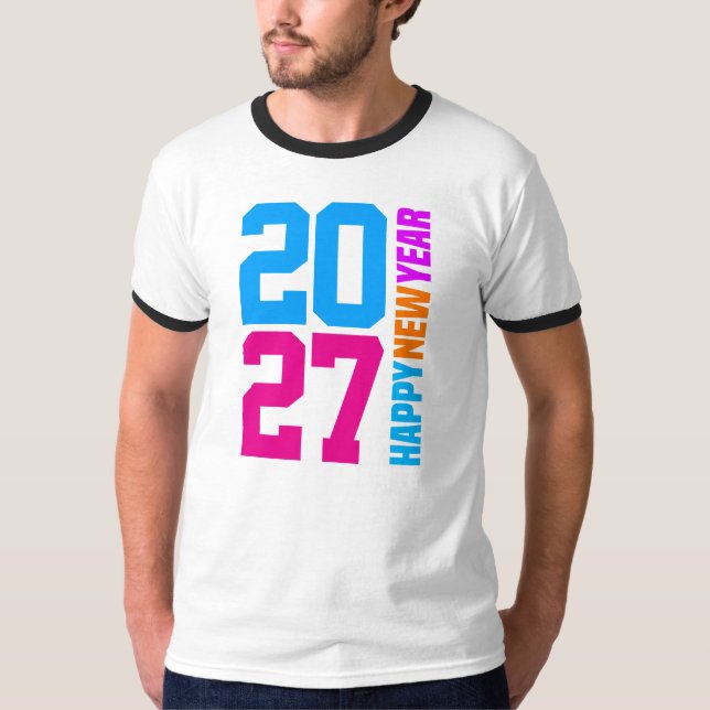T-shirt Bonne année 2027 (Devant)