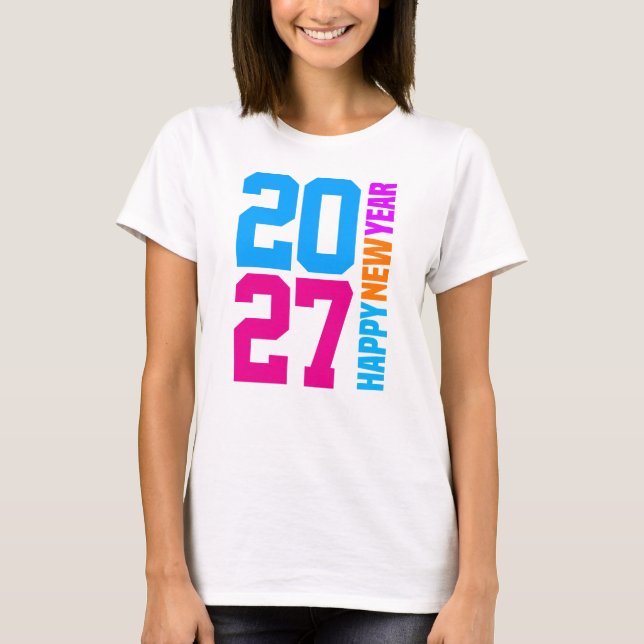 T-shirt Bonne année 2027 (Devant)
