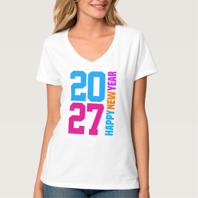 T-shirt Bonne année 2027 (Devant)