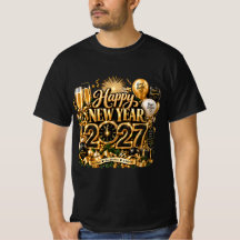 Bonne année 2027 élégante noir or