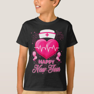 T-shirt Bonne année aux infirmières Battement de cœur du N
