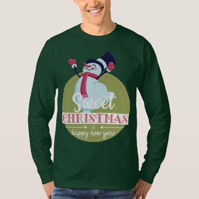 T-shirt Bonne année avec Noël (Devant)