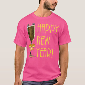 T-shirt Bonne année Champagne Flute 2020