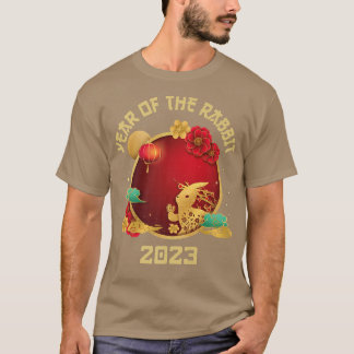 T-shirt Bonne année chinoise du nouveau lapin 2023, année