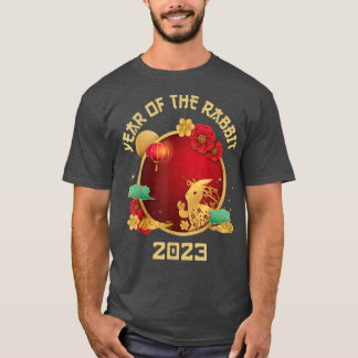T-shirt Bonne année chinoise du nouveau lapin 2023, année 