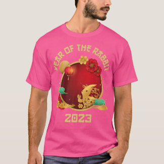 T-shirt Bonne année chinoise du nouveau lapin 2023, année 