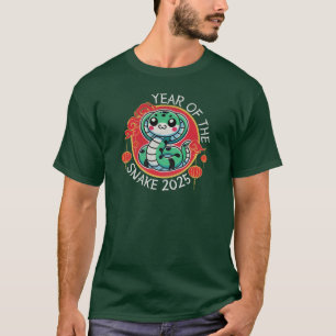 T-shirt Bonne année chinoise du serpent 2025 mignonne