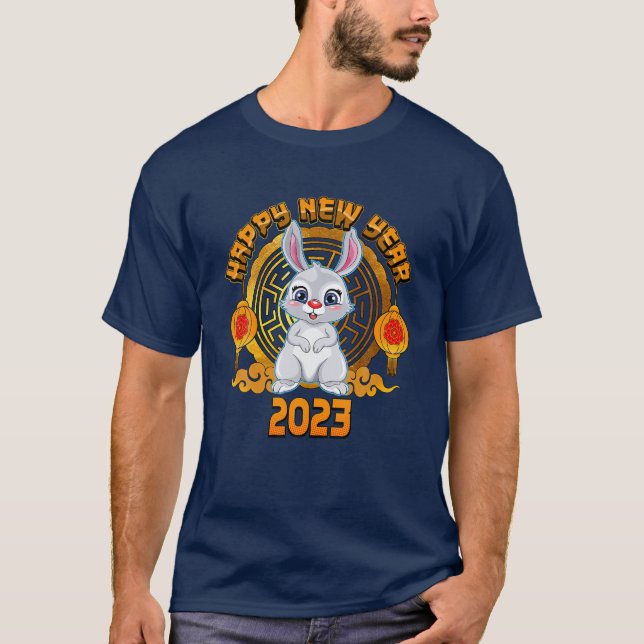 T-shirt Bonne Année Du Lapin Chance (Devant)