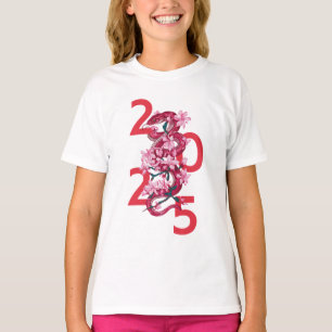 T-shirt Bonne Année Du Serpent 2025 Serpent chinois Zodi