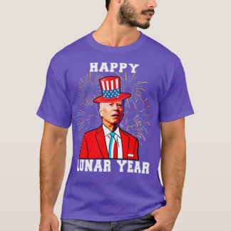 T-shirt Bonne année lunaire drapeau américain