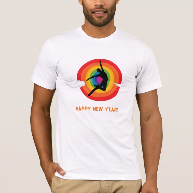 T-shirt Bonne année ! (pour l'homosexuel) (Devant)