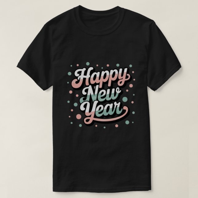 T-shirt Bonne année vintage (Design devant)