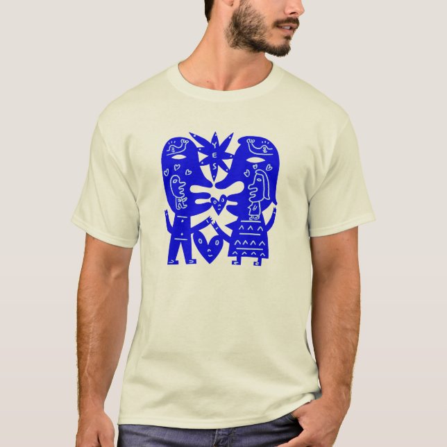 T-shirt Bonne chance 2000 de premier de date chiot (Devant)
