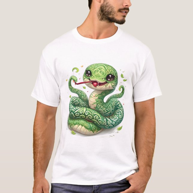 T-shirt Bonne chance dans l'année du serpent (Devant)