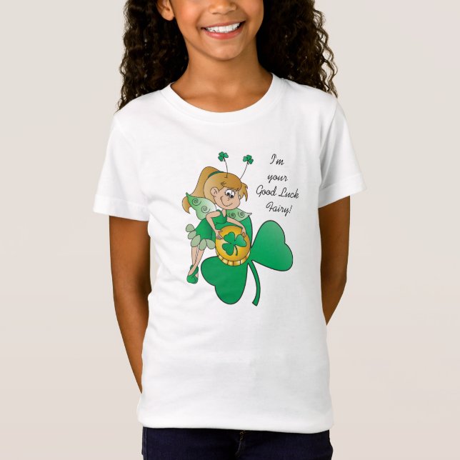 T-Shirt Bonne chance 🍀 St. Patrick's Day Irish Fairy (Devant)