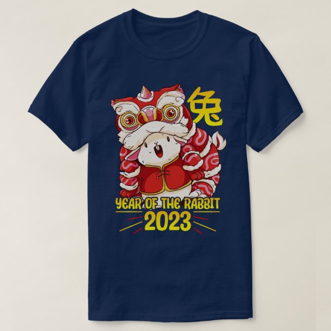 T-shirt Bonne chance Zodiac Joyeux Nouvel An chinois du ar (Design devant)