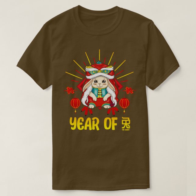 T-shirt Bonne chance Zodiac Joyeux Nouvel An chinois du ar (Design devant)
