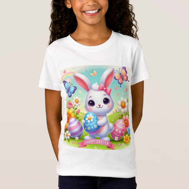 T-Shirt Bonne Chemise Bunny de Pâques (Devant)