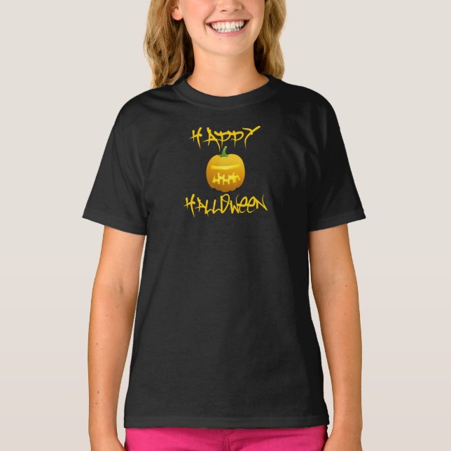 T-shirt Bonne chemise Citrouille Halloween (Devant)
