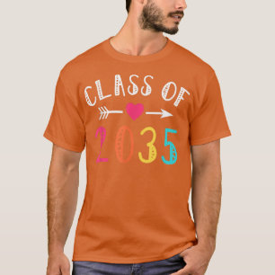 T-shirt Bonne Classe De 2035 Pré K Graduate Préscolaire Gr