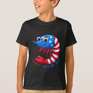 T-shirt Bonne crevette Célébrer 4 juillet Enfants Hommes F