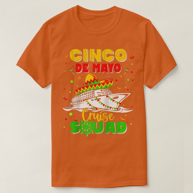 T-shirt Bonne croisière Cinco De Mayo 2023 Mexique rip (Design devant)