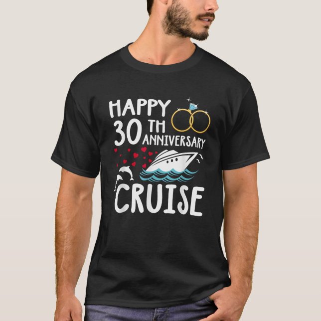 T-shirt Bonne croisière du 30e anniversaire 30 ans de mari (Devant)